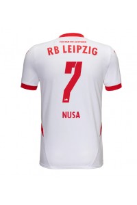 Fotbalové Dres RB Leipzig Antonio Nusa #7 Domácí Oblečení 2024-25 Krátký Rukáv